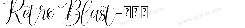Retro Blast字体转换